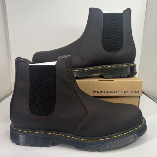 Doc Martens Mens Chelsea Boots Snowplow WP Size 14 Cocoa Airwair Wintergrip 2976