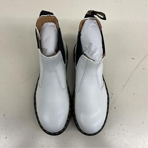 Dr. Martens Women`s 2976 Smooth Leather Chelsea Boots In White - US 8