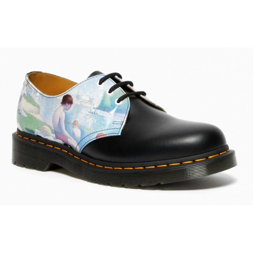 Dr. Martens x The National Gallery 1461 Mens 6 Blue Black Seurat Bathers Oxford