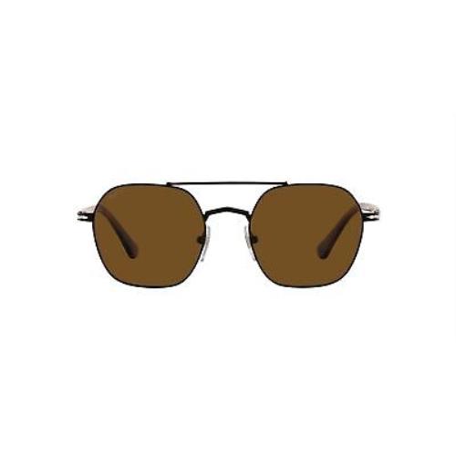 Persol Men`s PO2483S Black with Brown Polarized Lens Designer Sunglasses