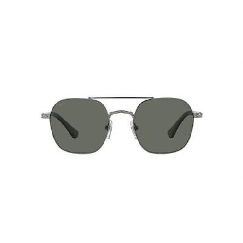 Persol Men`s PO2483S Gunmetal with Green Polarized Lens Designer Sunglasses