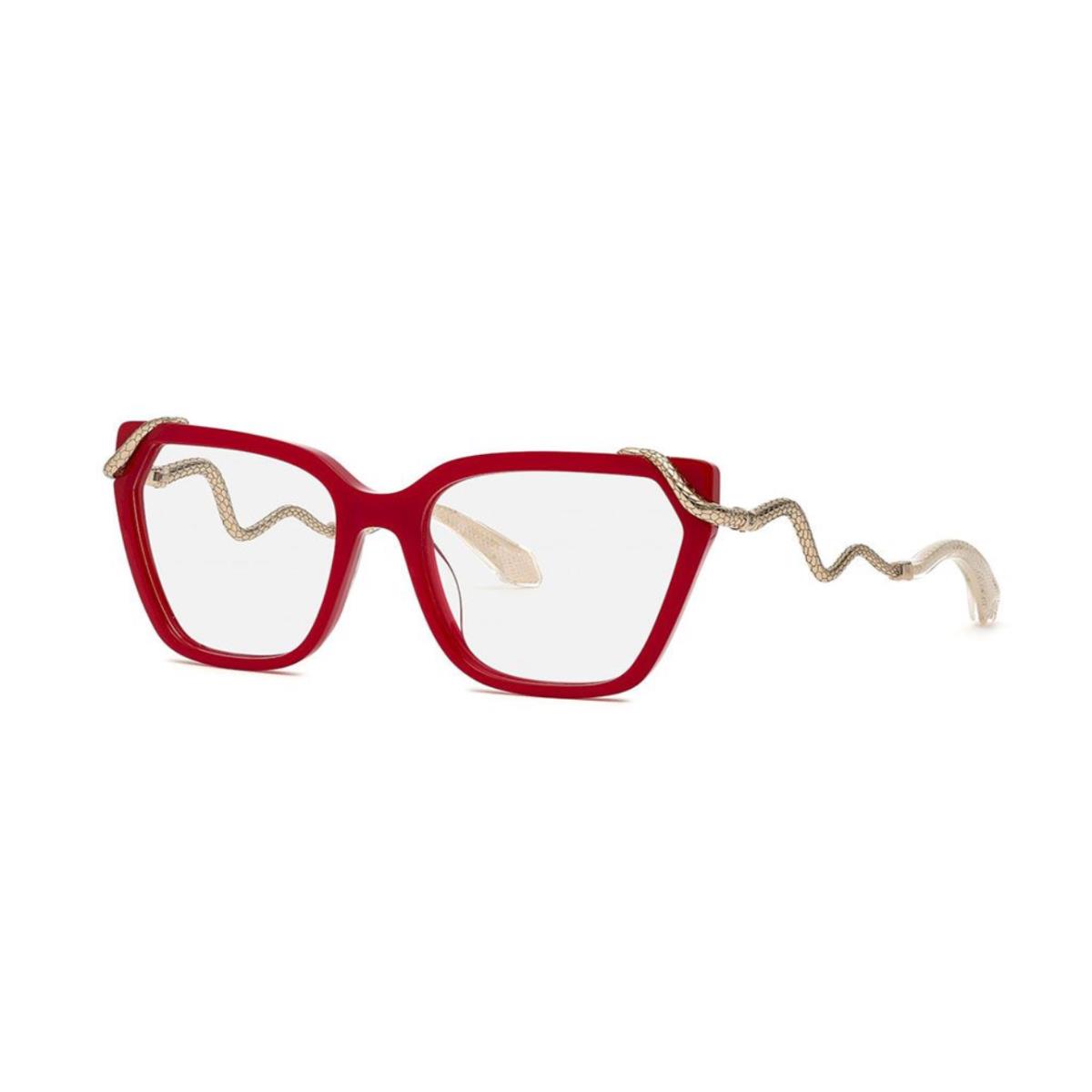 Roberto Cavalli Eyeglasses VRC020 9EZY Red Frame 55MM Rx-able
