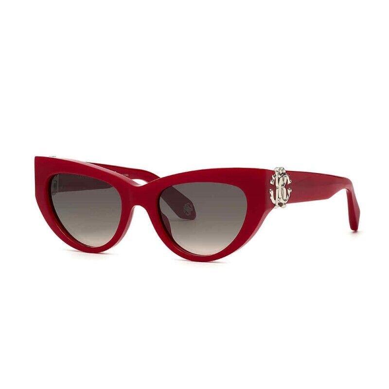 Roberto Cavalli Sunglasses SRC017 9EZX Red Designer Frames Gray Lens 53MM