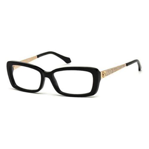 Roberto Cavalli RC822 Alrai 005 Women Eyewear Optical Frame Black Rectangle