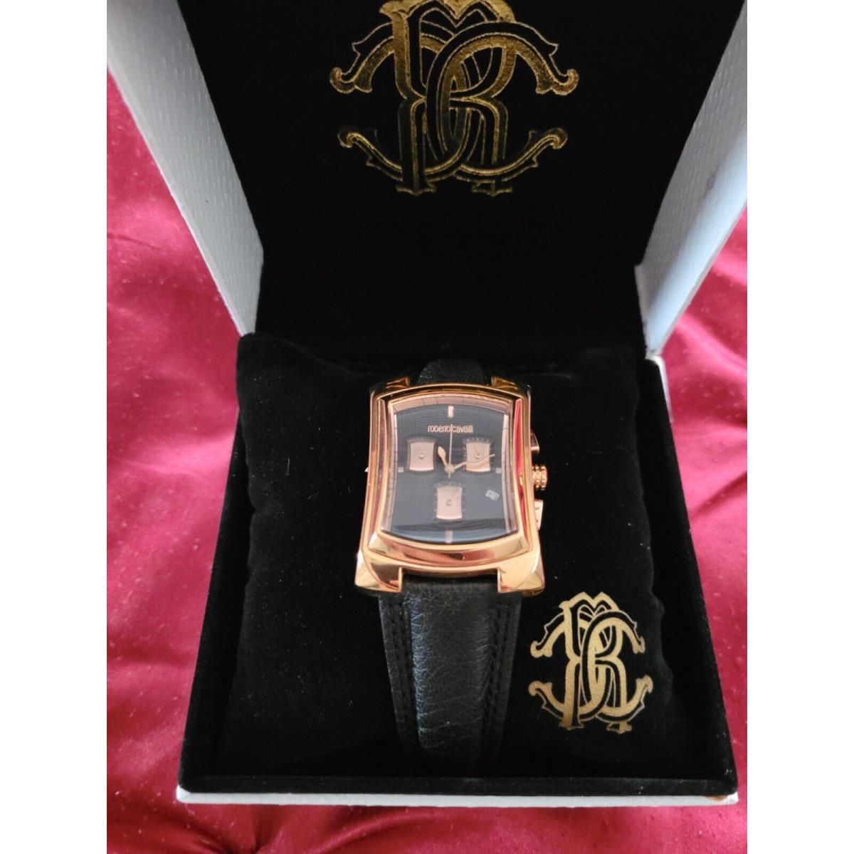 Roberto Cavalli Men`s Tomahawk Rose Gold Chronograph Watch