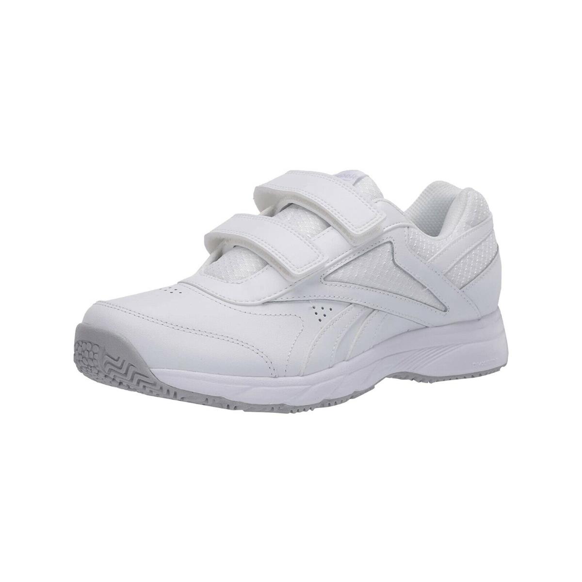 Reebok Women Work N Cushion 4.0 KC 2 Straps White D Wide Width Shoes Sneakers