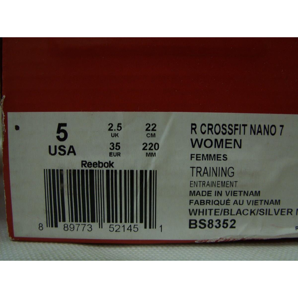 Reebok Women`s R Crossfit Nano 7 Trainer Cross Training Sneakers BS8352 Weave