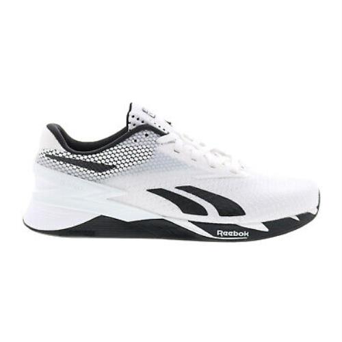 Reebok Nano X3 Mens White Synthetic Lace Up Athletic Cross Training Shoes - White