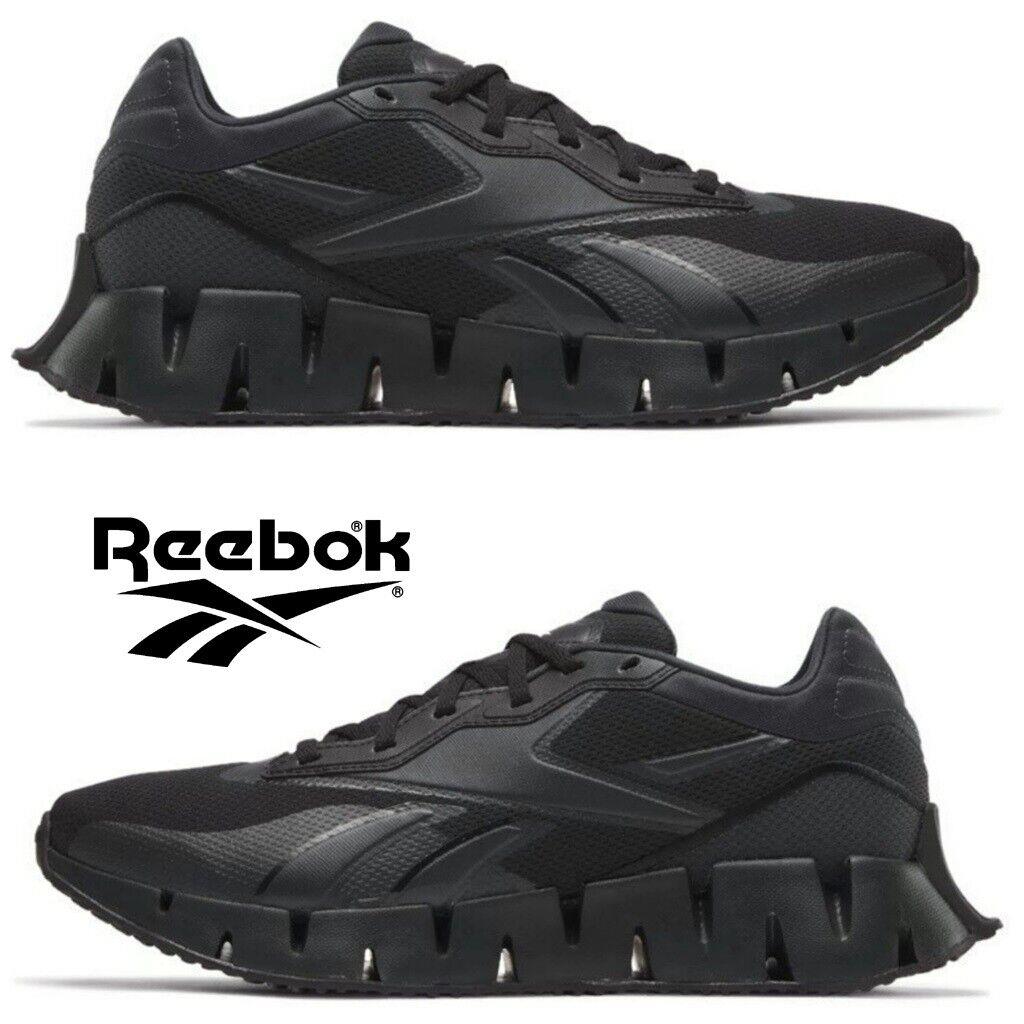 Reebok Zig Dynamica 4 Men`s Sneakers Lightweight Hiking Walking Running Shoes - Black, Manufacturer: Core Black / Pure Grey 7 / Pure Grey 7
