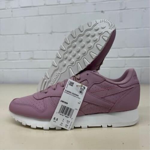 Reebok Classic Leather Sneaker Women`s Size US 7 Infused Lilac/chalk