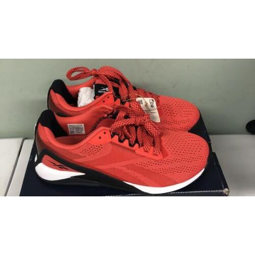 Reebok Men`s Nano X1 Grit Cross Trainer Sneaker FX3244 Red/black Size 7M