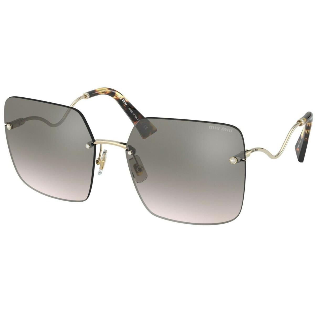 Miu Miu Scenique Smu 52X Gold/grey Shaded Mirror ZVN-09A Sunglasses