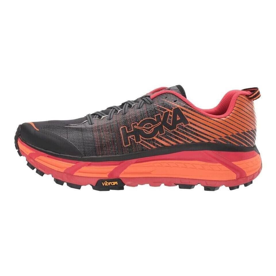 Hoka One One Evo Mafate 2 Womens Trail Sneakers Athletic Black Poppy Red Size 10