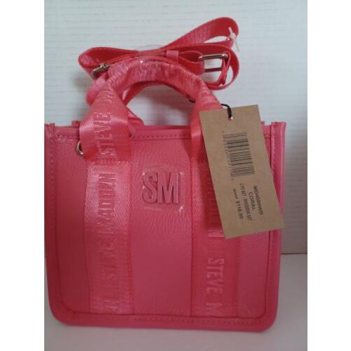 Steve Madden Bwebber `new Micro` Crossbody Tote Guitar Strap/top Handle. Coral