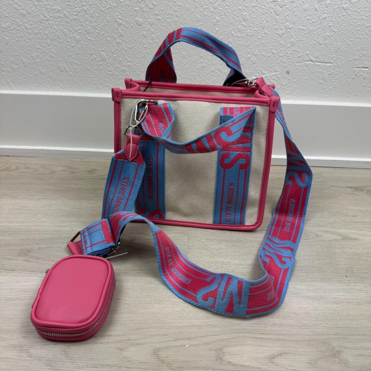 Steve Madden Bwebber Crossbody Tote Bag Blue Pink Tiktok