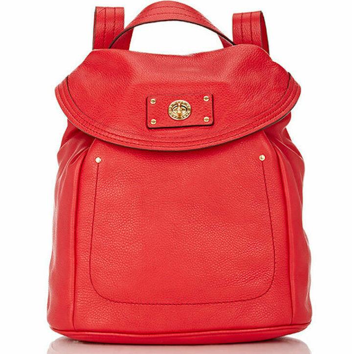 Marc Jacobs Backpack Totally Turnlock Red or Aqua Leather