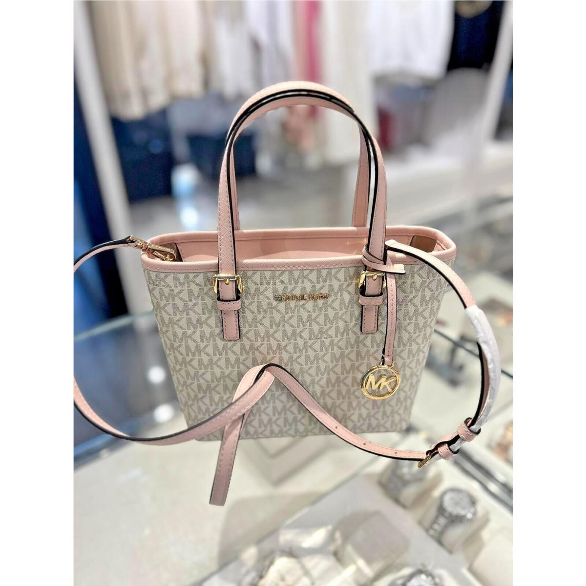 Michael Kors XS Tote Shoulder Crossbody Bag Handbag Purse Messenger Shoulder MK POWDER BLUSH MULTI