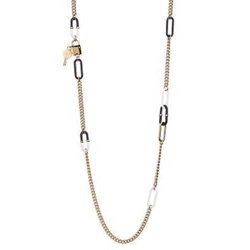 Marc Jacobs Necklace Stationary Bubble Medley Gold Black White Silver