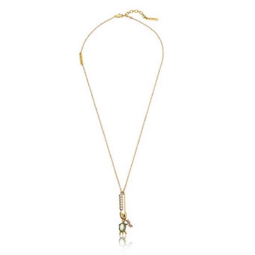 Marc Jacobs Safety Turtle Charm Pendant Necklace 24 + 2 Extender