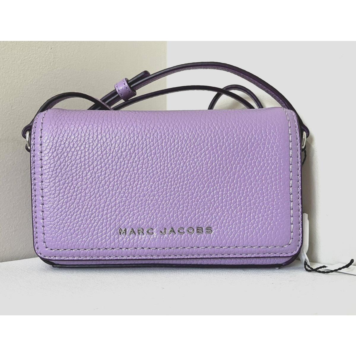 Marc Jacobs Mini Flap Crossbody Pebble Leather Regal Orchid