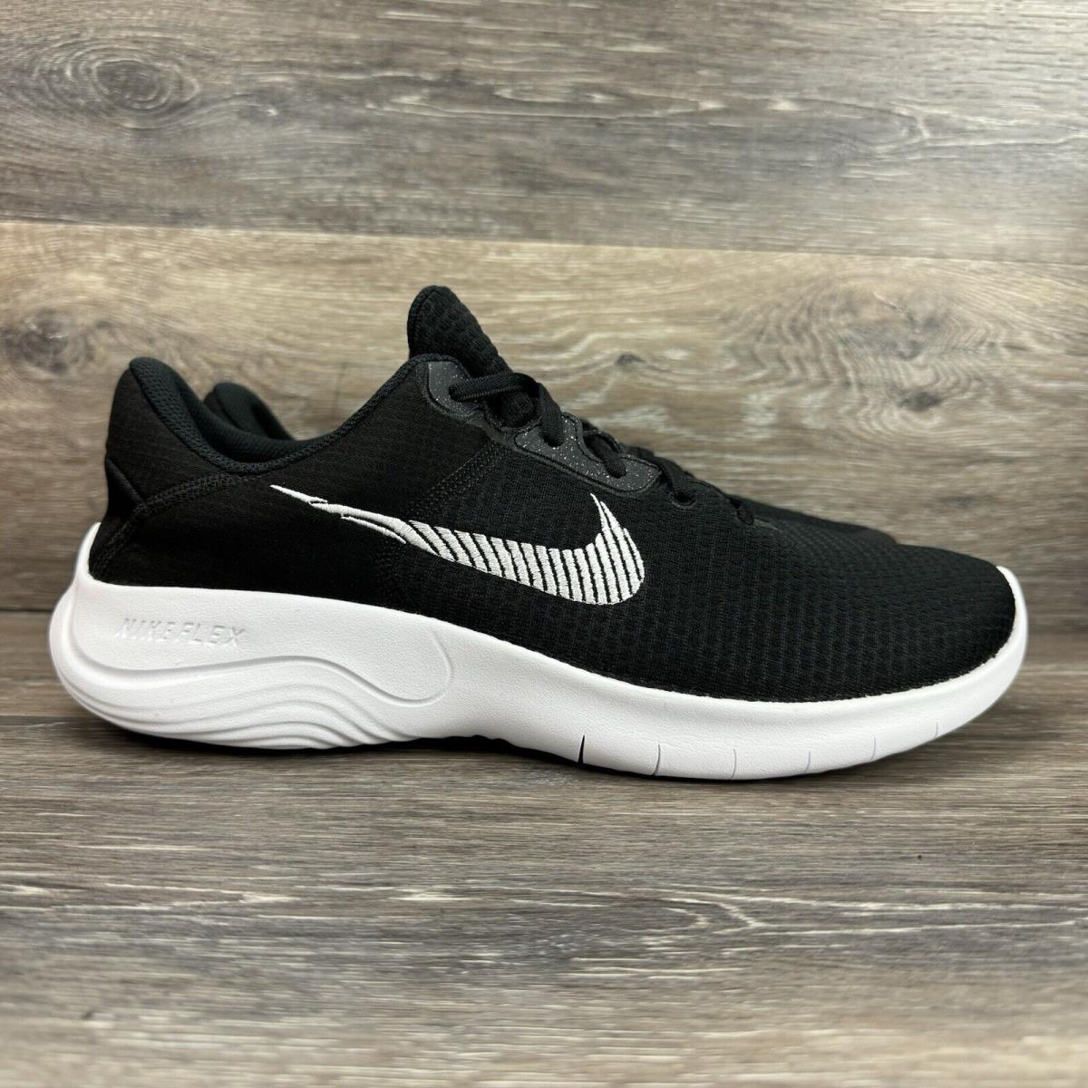 Nike Flex Experience Run 11 Shoes Men Size 10.5 Wide 4E Black White DH5753-001 - Black