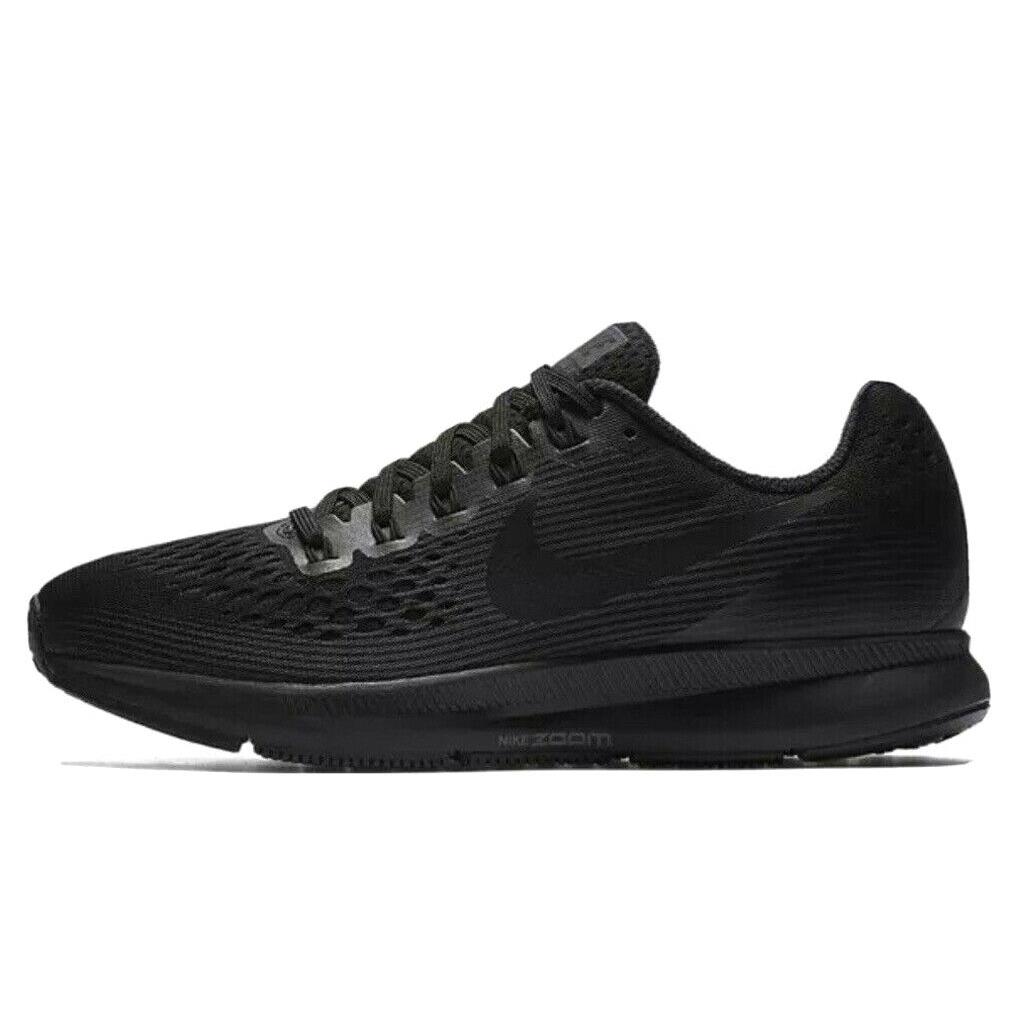 Nike Women`s Air Zoom Pegasus 34 Sneackers Black/black Sz 5