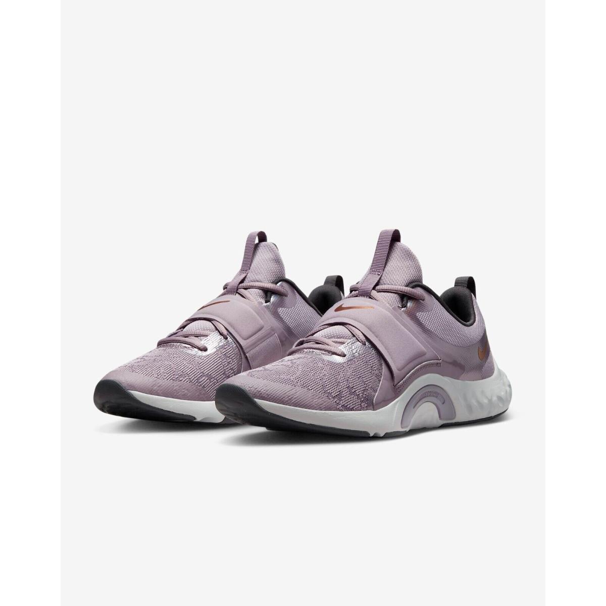 Nike Renew In-season TR 12 Premium Purple Smoke Womens Traing Shoes 7 - Purple Smoke Metallic Copper