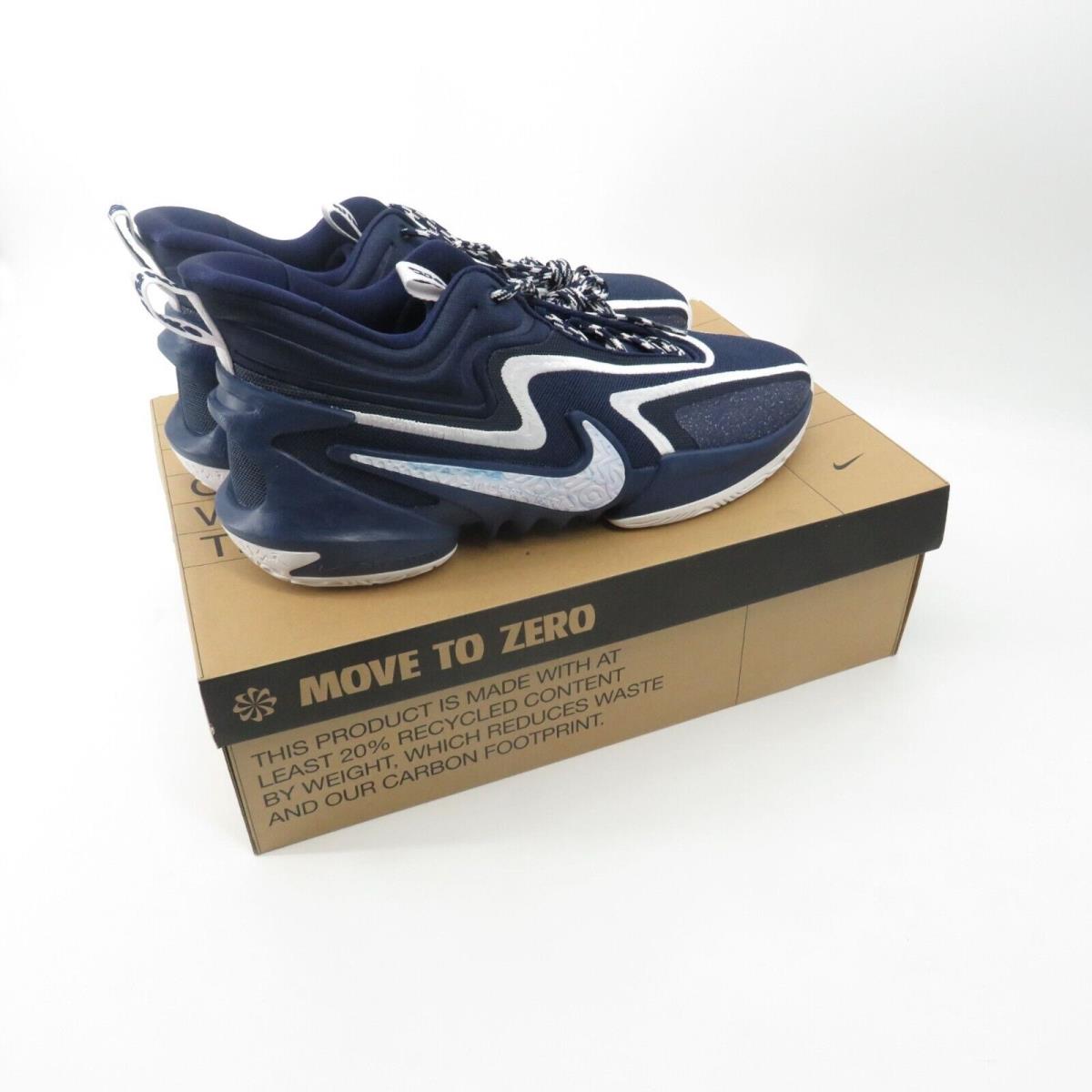 Nike Men`s Cosmic Unity 2 TB Promo Shoe Navy Size 17.5 - Navy Blue - White