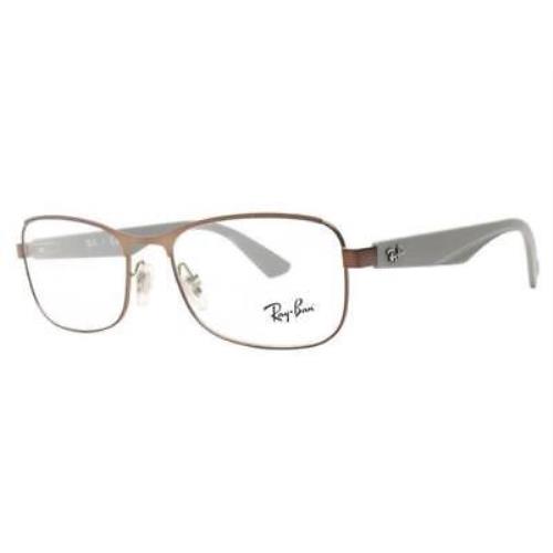 Ray Ban RB 6307 2823 Matte Brown Unisex`s Eyeglasses 53mm 17 140