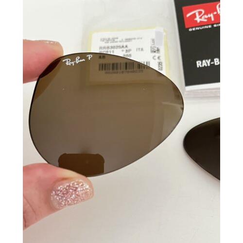 Ray Ban Replacement Lens Polarized Brown B15 For Aviator RB3025 58mm