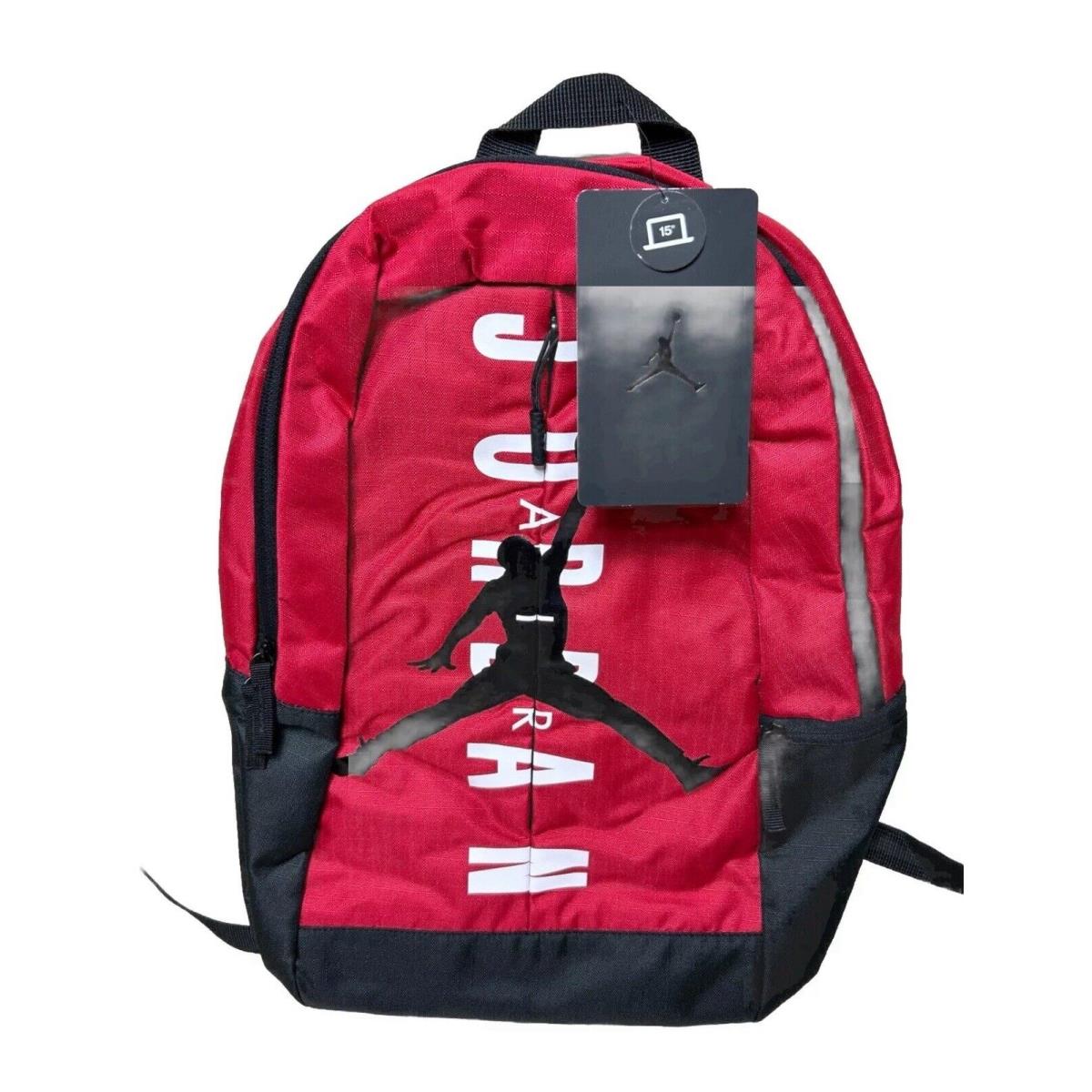 Nike Backpack Boys Mens Red Black Air Jordan Split Pack 15 Gym Bag Jumpman
