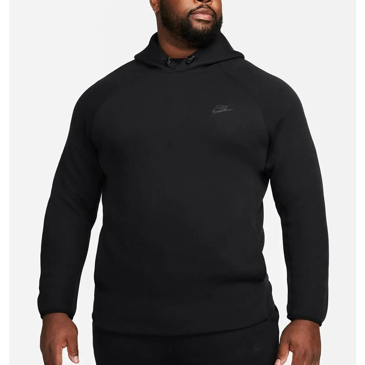 Nike Sportswear Tech Fleece Pullover Hoodie Black FB8016-010 Men`s Size L