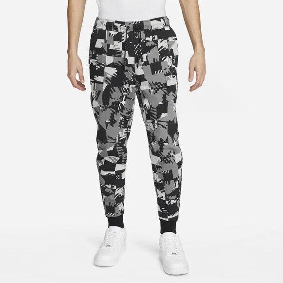 Nike Sportswear Tech Fleece Jogger Pants Black Grey Men`s Size S DM6472-077