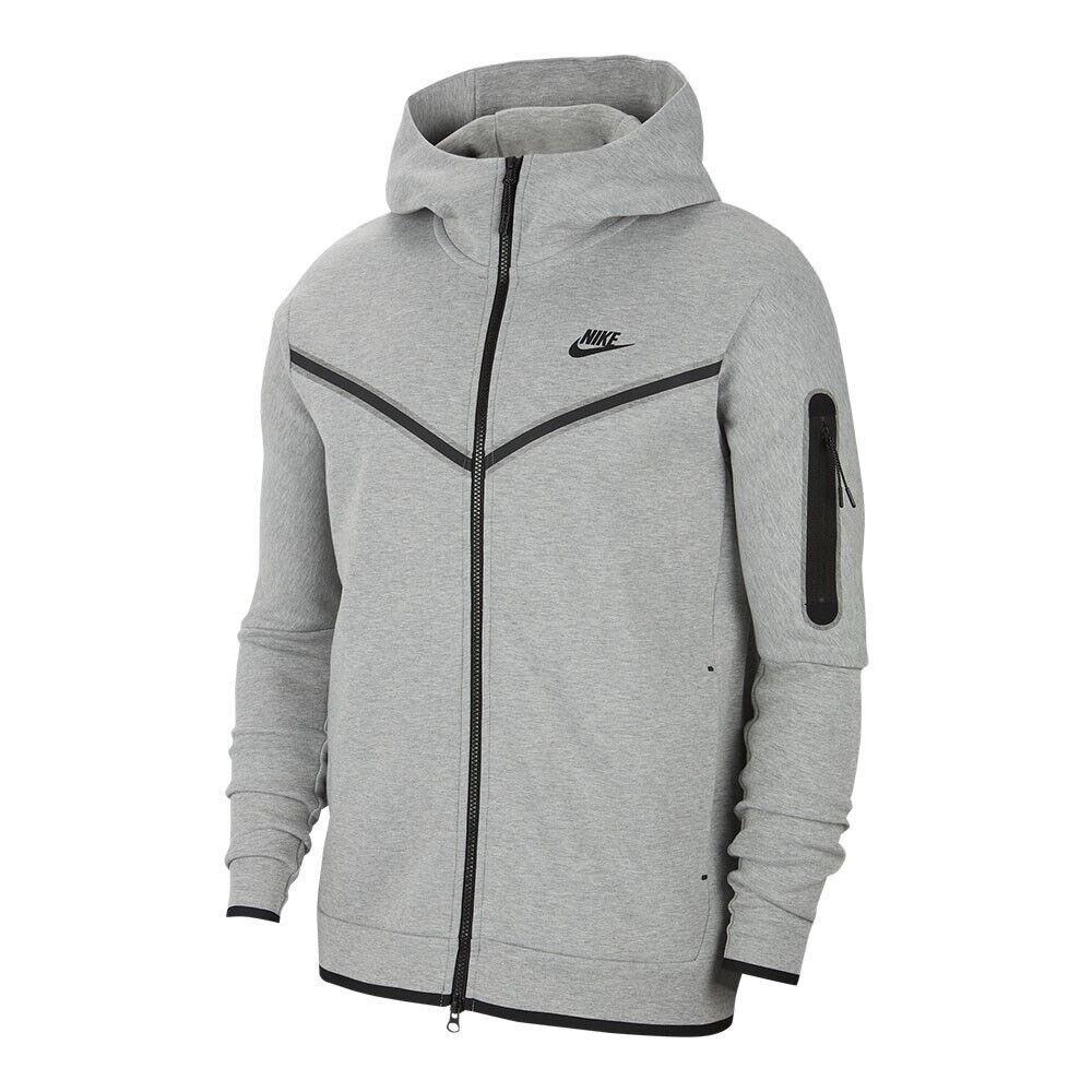 Men Nike Sportswear Tech Fleece Full-zip Hoodie Size 3XL Gray Black CU4489 063