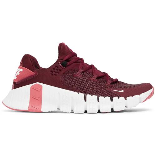 Nike Free Metcon 4 Dark Beetroot Red Black White CZ0596-669 Women`s 7.5