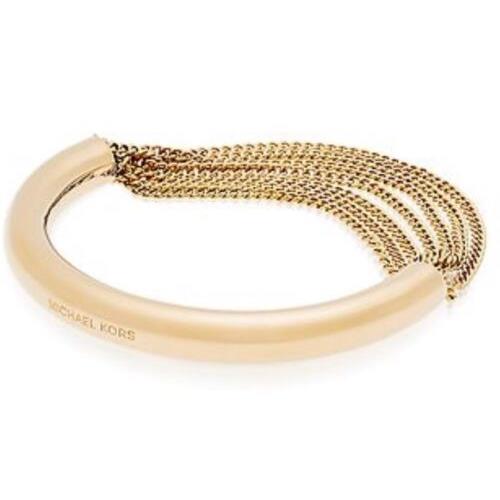 Michael Kors Modern Fringe Luxe Gold Tone Chain Bracelet