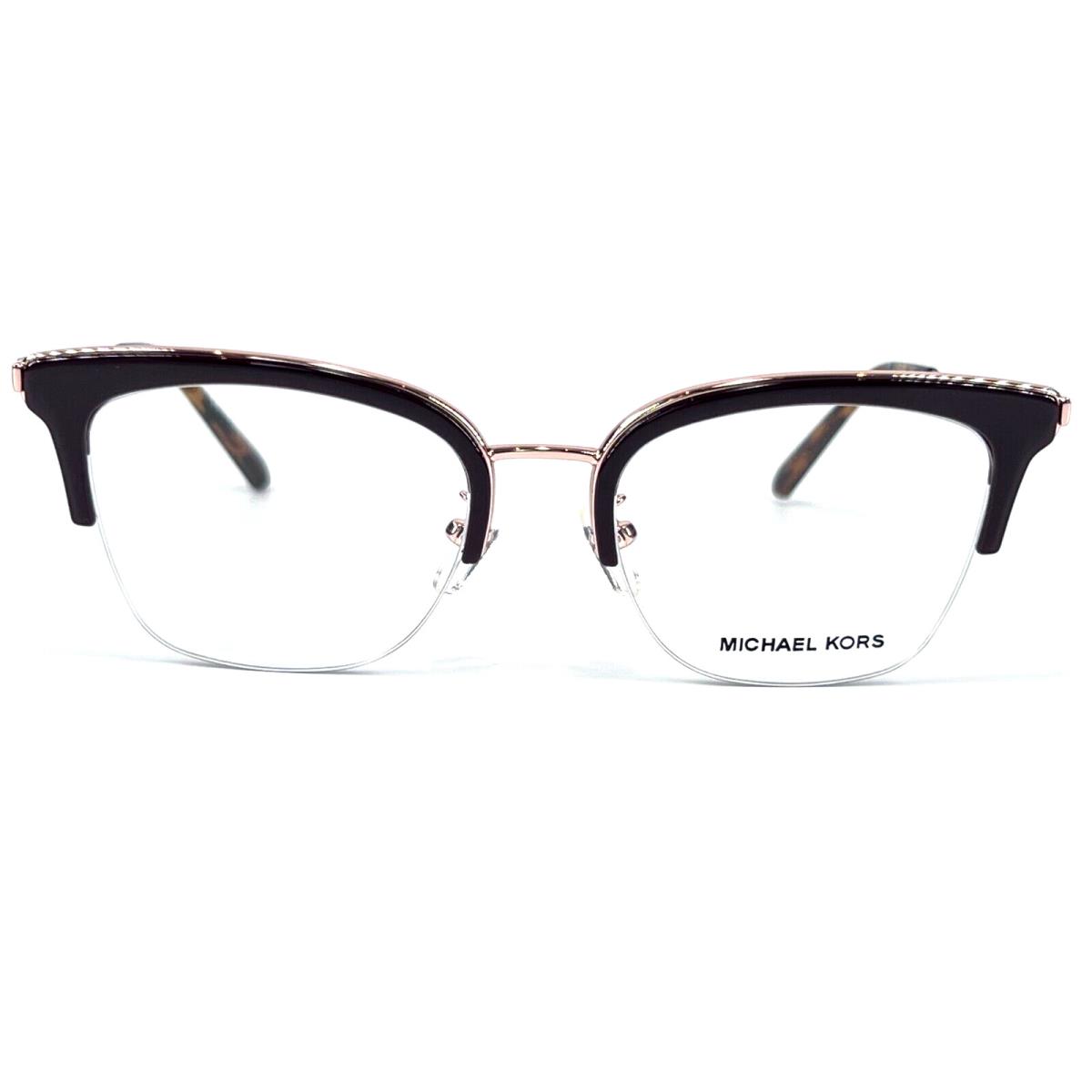 Michael Kors MK3029 Costa Rica Women`s Semi Rimless Eyeglass Frame 1108 Burgundy