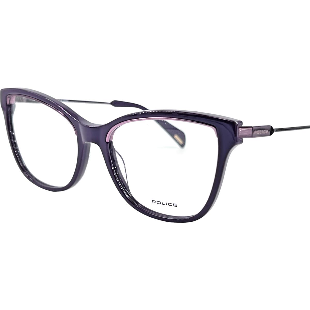 Police VPLC30V Liaison 1 Women`s Plastic Eyeglass Frame V01V Plum 54-17 W/case