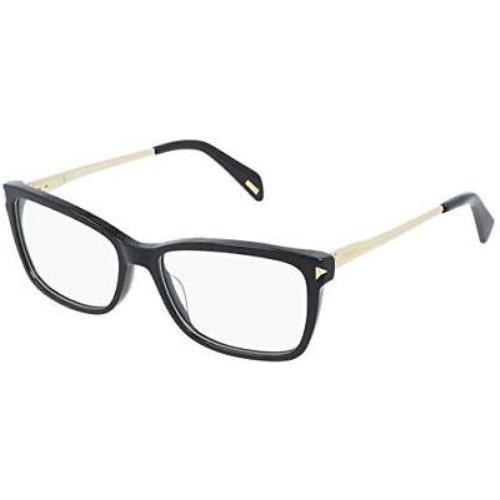 Police Stage Dive 5 Designer Unisex Full Rim Eyeglasses Frame VPLA87 Black 53 mm