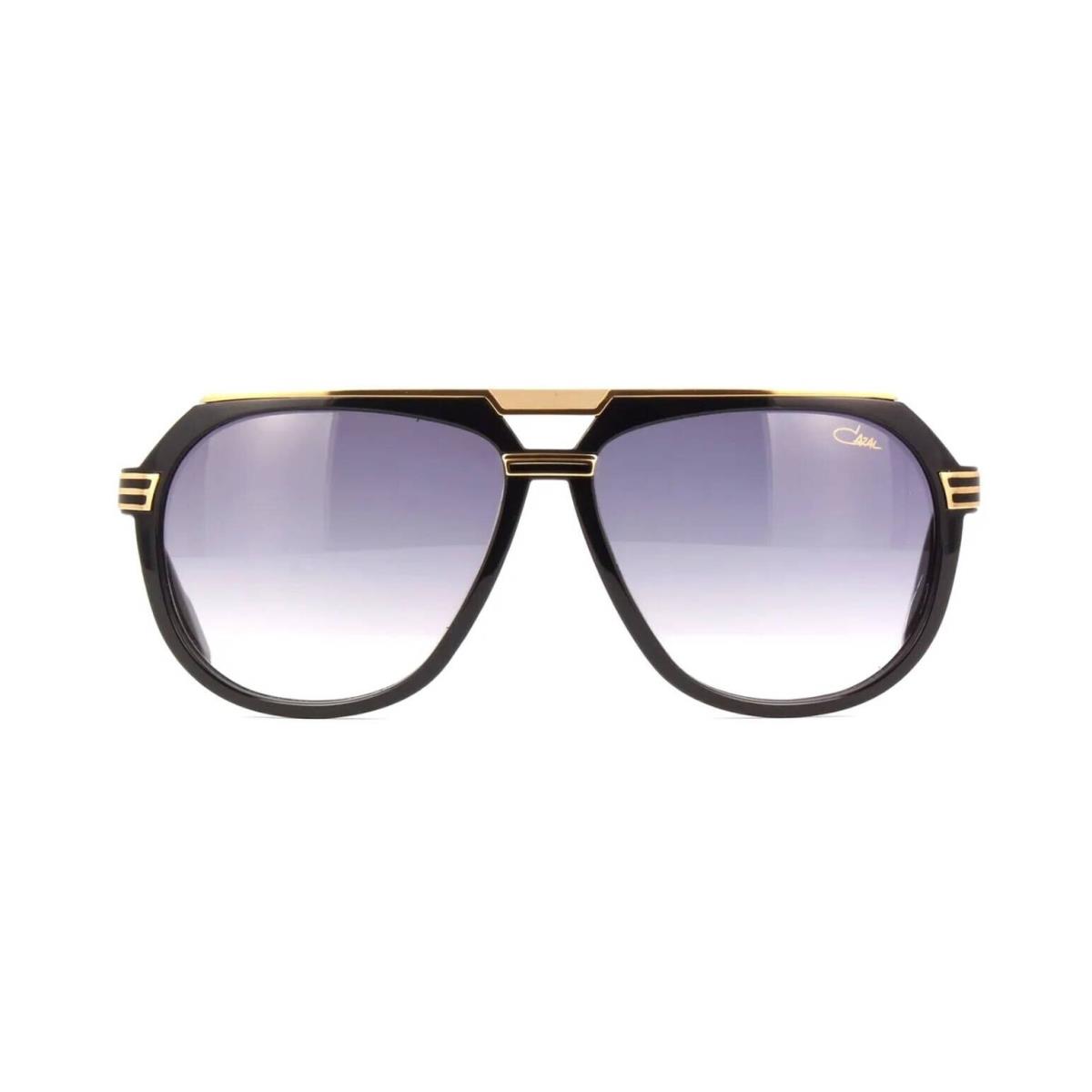 Cazal 674 Shiny Black with Gold/grey Gradient 001 Sunglasses