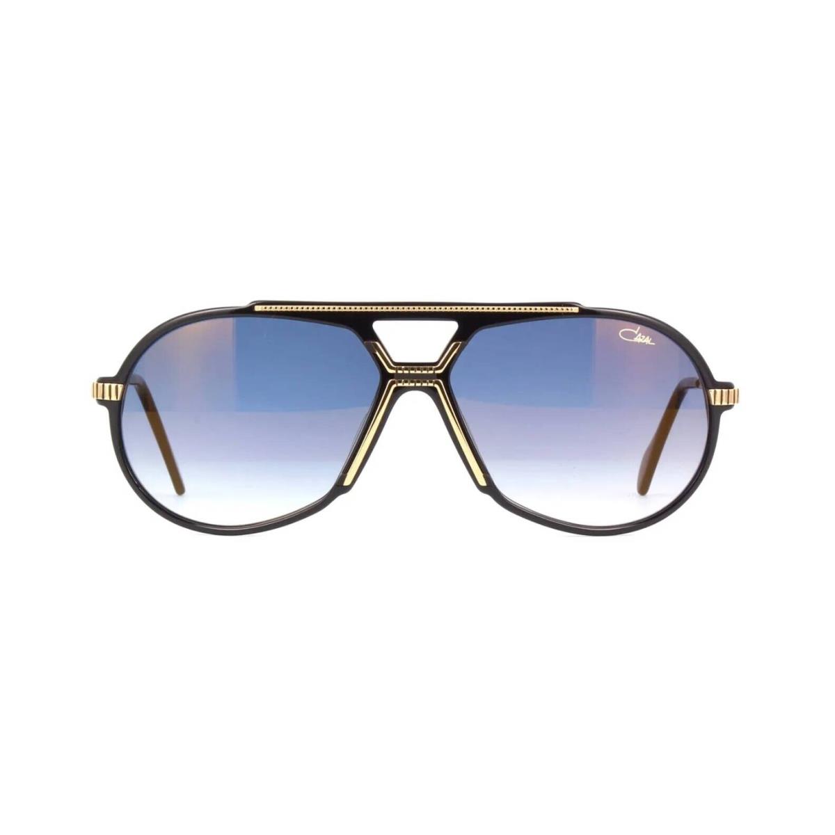 Cazal Legends 888 Black Gold/blue Silver Shaded Mirrored 001 Sunglasses