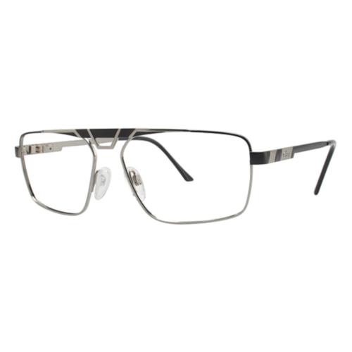 Cazal 7031 004 Eyewear Optical Frame Matte Black / Ruthenium Square Titanium