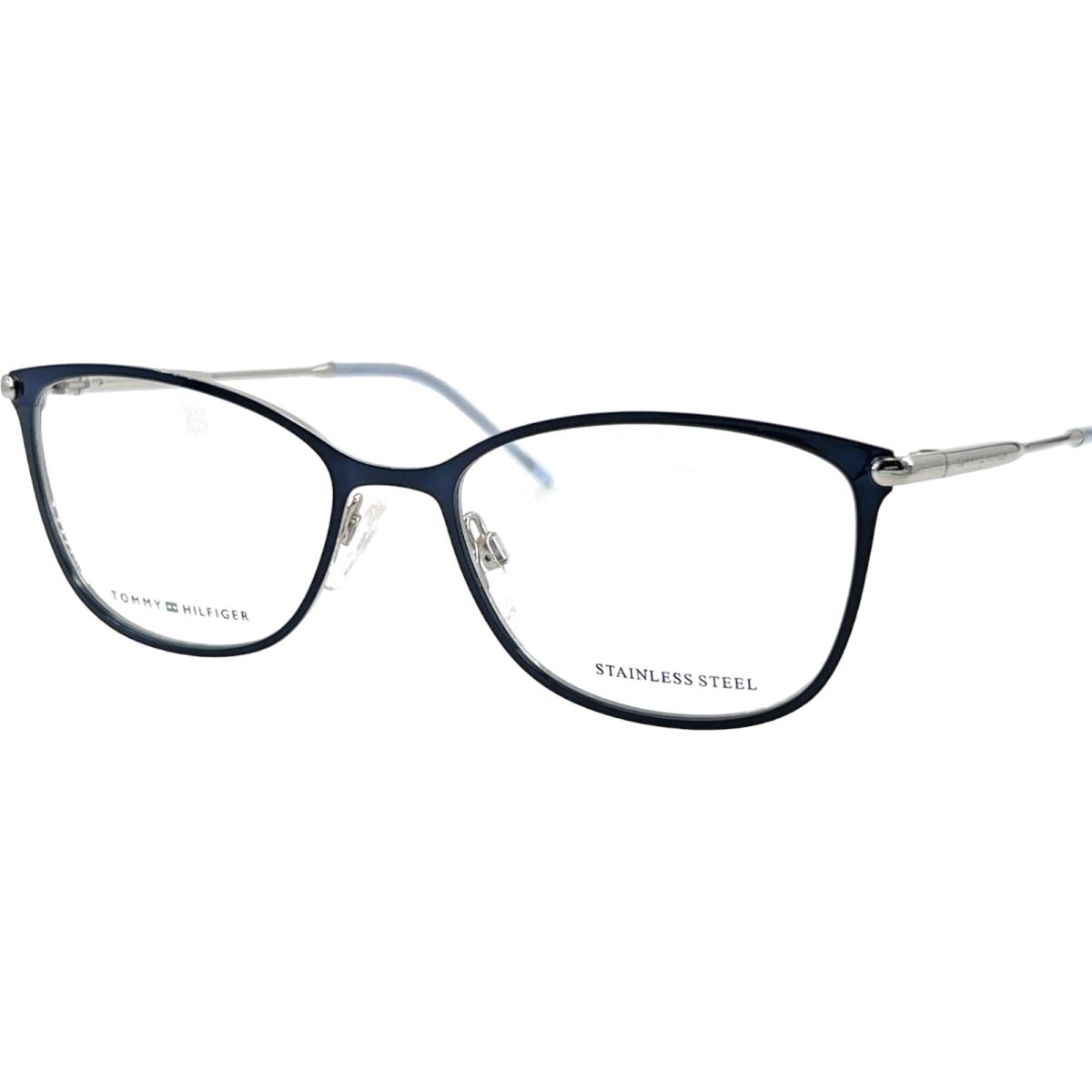 Tommy Hilfiger TH1637 Women`s Metal Eyeglass Frame 0ECJ Blue Palladium 53-17
