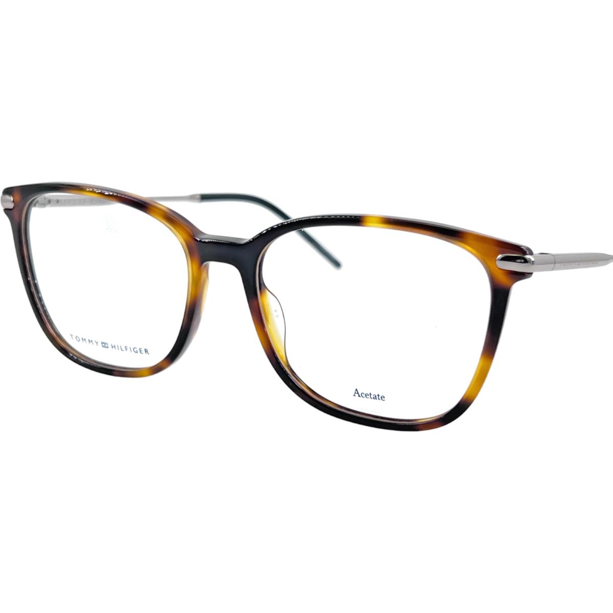 Tommy Hilfiger TH1708 Women`s Plastic Eyeglass Frame 0SX7 Light Havana 53-17