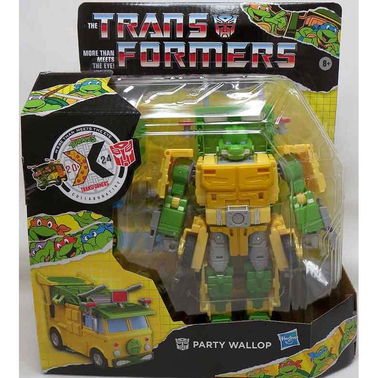 Transformers x Tmnt 7 Inch Action Figure Deluxe Class Toy Party Wallop IN Stock