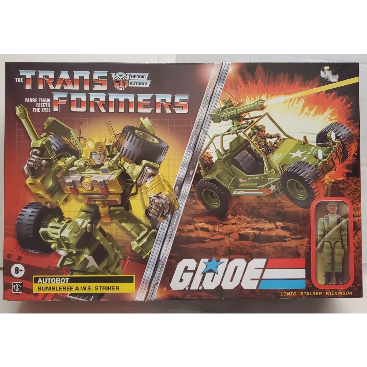 Transformers Collab GI Joe Bumblebee Awe Striker and Stalker Figure Set Hasbro