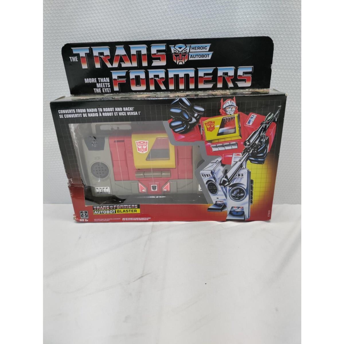 Transformers Vintage G1 Autobot Blaster Collectible Action Figure and Weapon