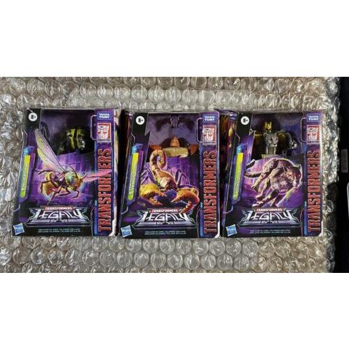 Transformers Legacy Three Pack Sandstorm Buzzsaw Nightprowler Generations