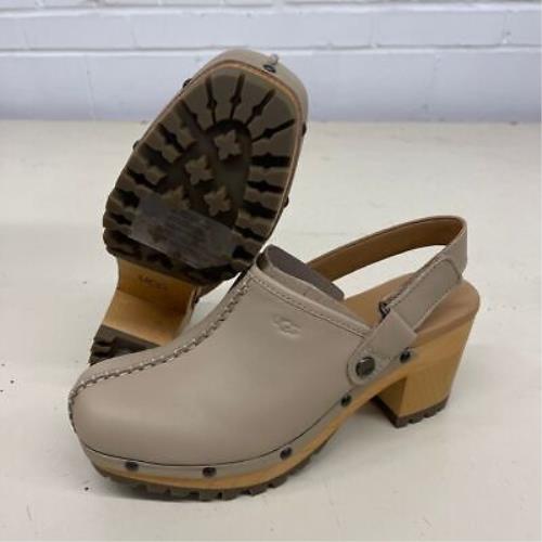 Ugg Lanni 2.75 Chunky Heel Classic Clog Women`s Size US 7 Tan