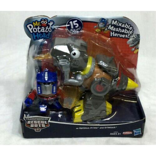 Playskool Transformers Mr Potato Head Rescue Heroes Grimlock Optimus Prime Moc